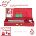 thumbnail image 3 of Simplify Christmas Holiday Gift Wrap Box Organizer in Red, 3 of 9