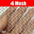 thumbnail image 1 of 2X 4/10/50/100 Mesh Stainless Steel Woven Wire Filtration Filter Screen Sheet, 1 of 5