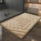 thumbnail image 4 of Xihbxyly Alfombrilla de Baño de Color, Absorbente y de Secado Rápido, Base Antideslizante, Poliéster Suave, Elegante Diseño de Bloques, Fácil de Limpiar, Multiusos para El Hogar y El Baño, 50 X 80 Cm, 4 of 6