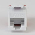 thumbnail image 2 of ICC 25-Pack Cat6 Keystone Jacks - White RJ45 Ethernet Connectors For Network Installation 2 of 9