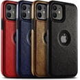 thumbnail image 2 of Cell Phone Case Quality Pu Leather Mobile Phones Cases for iPhone 11 12 13 14 15 Pro Max X Xr Black Luxury Business Cover(for iPhone 15 Pro/Black), 2 of 8