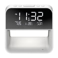 thumbnail image 2 of Cateissary Reloj despertador con cargador inalámbrico inteligente, mesita de noche LED, alarma nítida y alegre, sencilla Iluminación y accesorios, 2 of 6