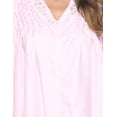 thumbnail image 5 of Casual Nights Women's Zip Front Woven House Dress | 3/4 Sleeves Housecoat Long Duster Lounger, 5 of 5