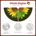 thumbnail image 3 of Rateoe Sunflower3 Pattern Christmas Tree Skirt with Ties , Christmas Tree Decorations, Farmhouse Christmas Decor Xmas Holiday Decorations-30", 3 of 6