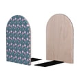 thumbnail image 2 of Lsque Tulips Flowers Printed Wood Bookends,Non-Skid Bookend for Shelves,Heavy Duty Support Bookends,Non-Slip Foam Pads for Office, Home, and Library,1 Pair, 2 of 8