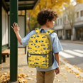 thumbnail image 6 of Police and Sheriff Yellow Pattern 17" School Backpacks for Teens,Waterproof Oxford Fabric,S-Shape Padded Straps for School,Travel,Hiking,Camping, 6 of 6