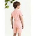 thumbnail image 4 of YiZYiF Girls Boys Special Needs Adaptive Clothing Anti-Strip Romper Short Sleeve Zip Back Jumpsuit Pink 12, 4 of 7