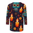 thumbnail image 4 of Neewe 3/4 Length Sleeve Women Tops Crew Neck Blouses Dressy MXsual Summer Fall T Shirts Loose Fit Business Work Clothes, 4 of 5