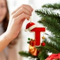 thumbnail image 4 of 2D Acrylic 26 christmas tree hanging letter ornaments a-z alphabet pendant initial letter decoration for xmas tree Party Decor, 4 of 5