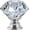 Clear, variant on SIMDOO 6 Pack 30mm Diamond Crystal Glass Knobs, Silver Base Decorative Cabinet Drawer Pull Handles for Kitchen Dresser Closet