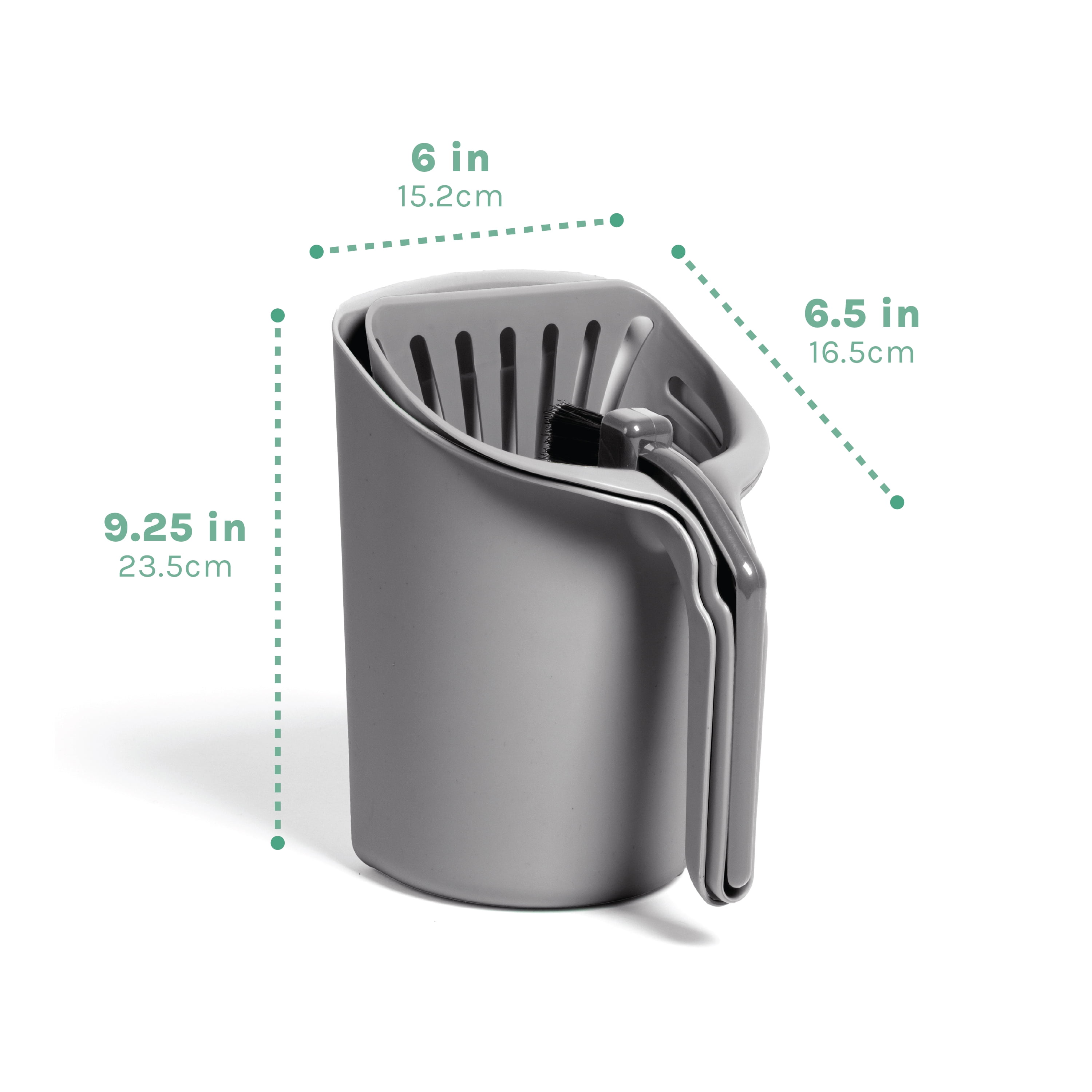 Kitty City Infinity Litter Scoop, Compact All-in-One Litter Box