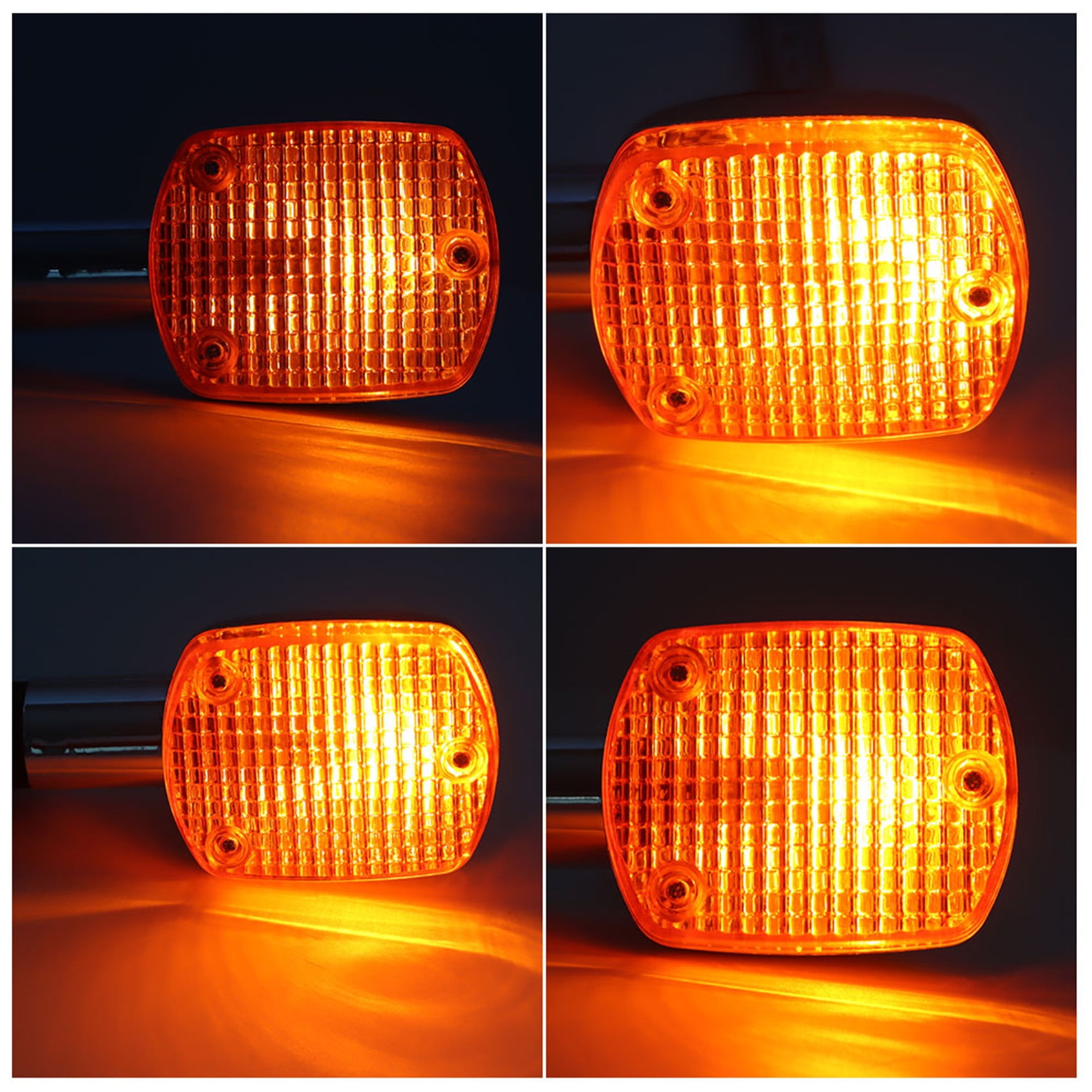 2-Piece Chrome Bullet Turn Signal Lights For 2002 Honda Shadow VLX 600 VT600CD Deluxe