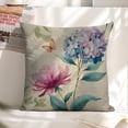thumbnail image 6 of flower butterfly watercolor Linen toss pillowcase decoration pillowcase gifting preferred 24x24 inch cushion cover 4 sets sofa pillowcase sofa bedroom living room car, 6 of 8