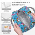 thumbnail image 3 of Easygdp Sharks Summer Bolsa de Almuerzo Insulada Grande, Forro de Aluminio, Diseño Espacioso, a Prueba de Fugas, Ideal para Trabajo, Picnics, Viajes y Actividades al Aire Libre, 3 of 6