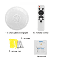 thumbnail image 3 of Lámpara de techo musical con Bluetooth, colorida lámpara de techo con seguimiento de audio para dormitorio, lámpara de control remoto colorida de 2,4 g, 3 of 4