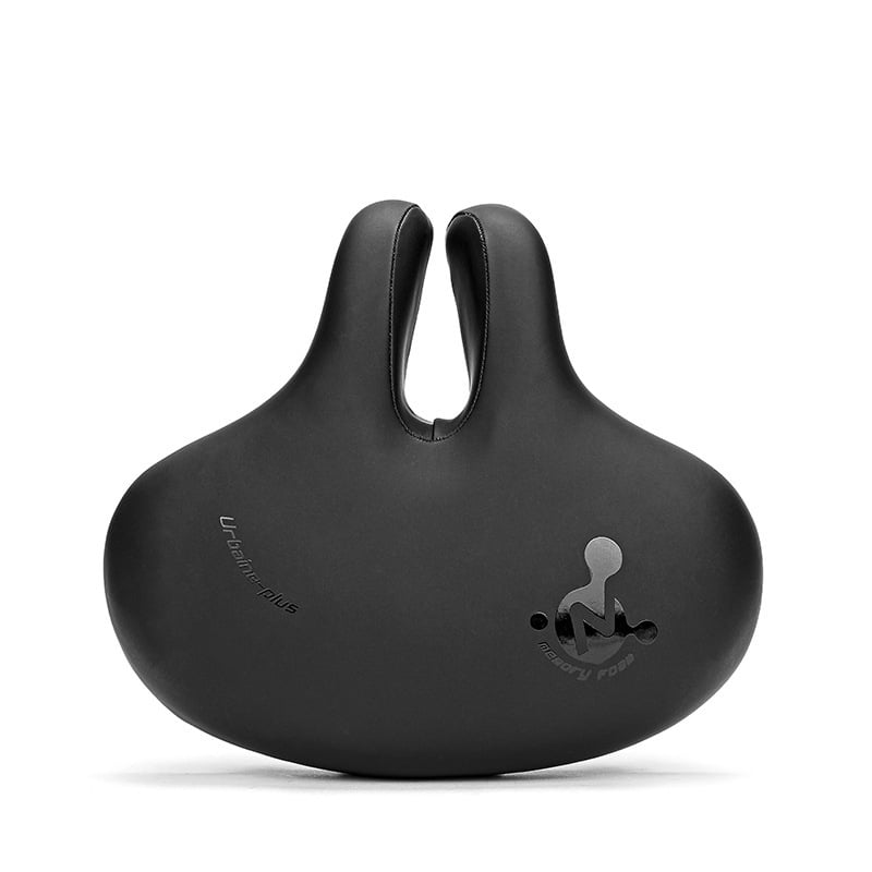 Widened Bicycle Saddle Comfortable Faux Leather Noseless Design Bike Saddle For Cycling