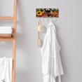 thumbnail image 7 of PhooArto Key Holder for Wall Decorative with 5 Key Hooks, Flowers Sunflower Raccoon Holders Wall Mount Organizer with Mail Key Rack, Self Adhesive, 7 of 7