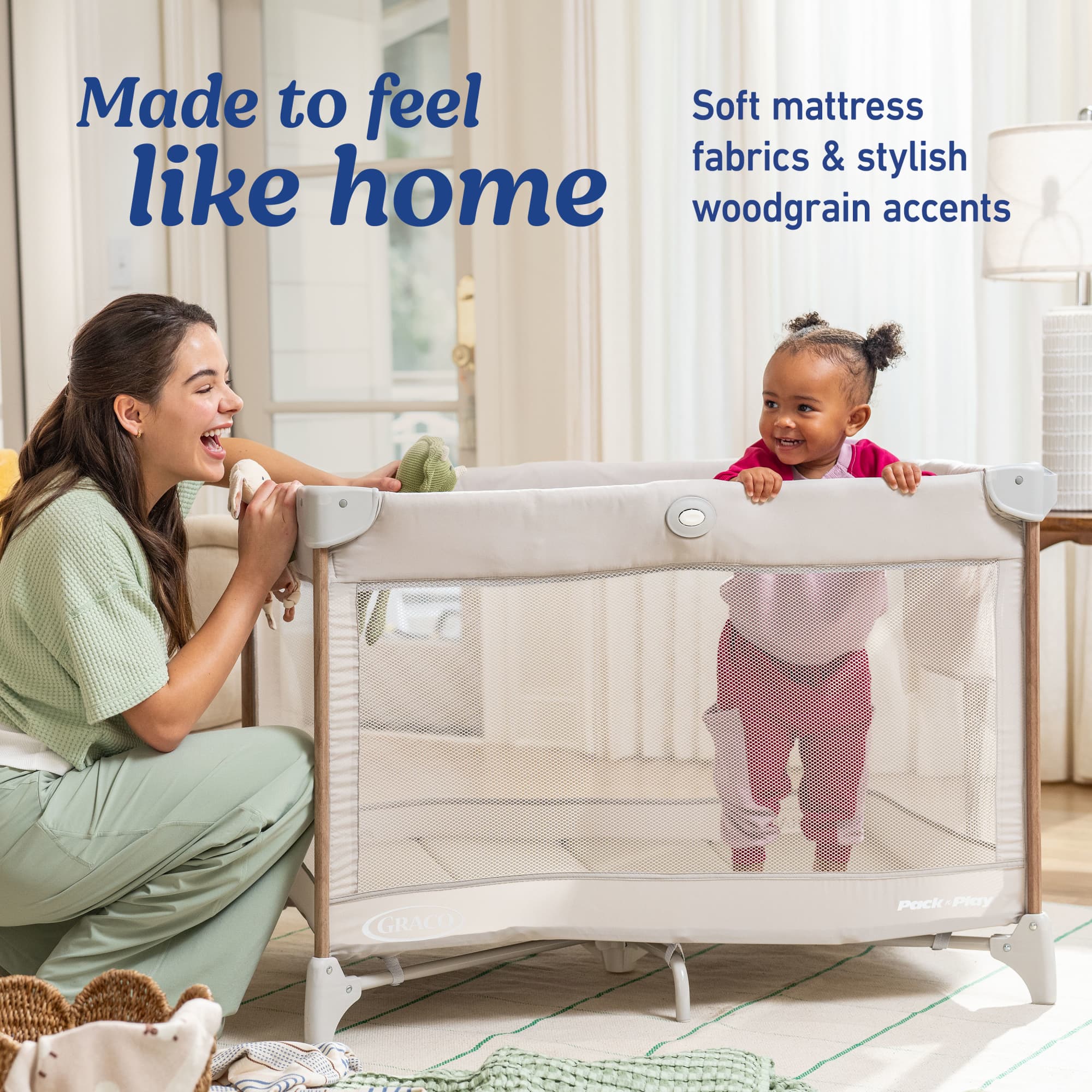 Graco Pack 'n Play Travel Dome Lux Playard, Linden Beige photo 6