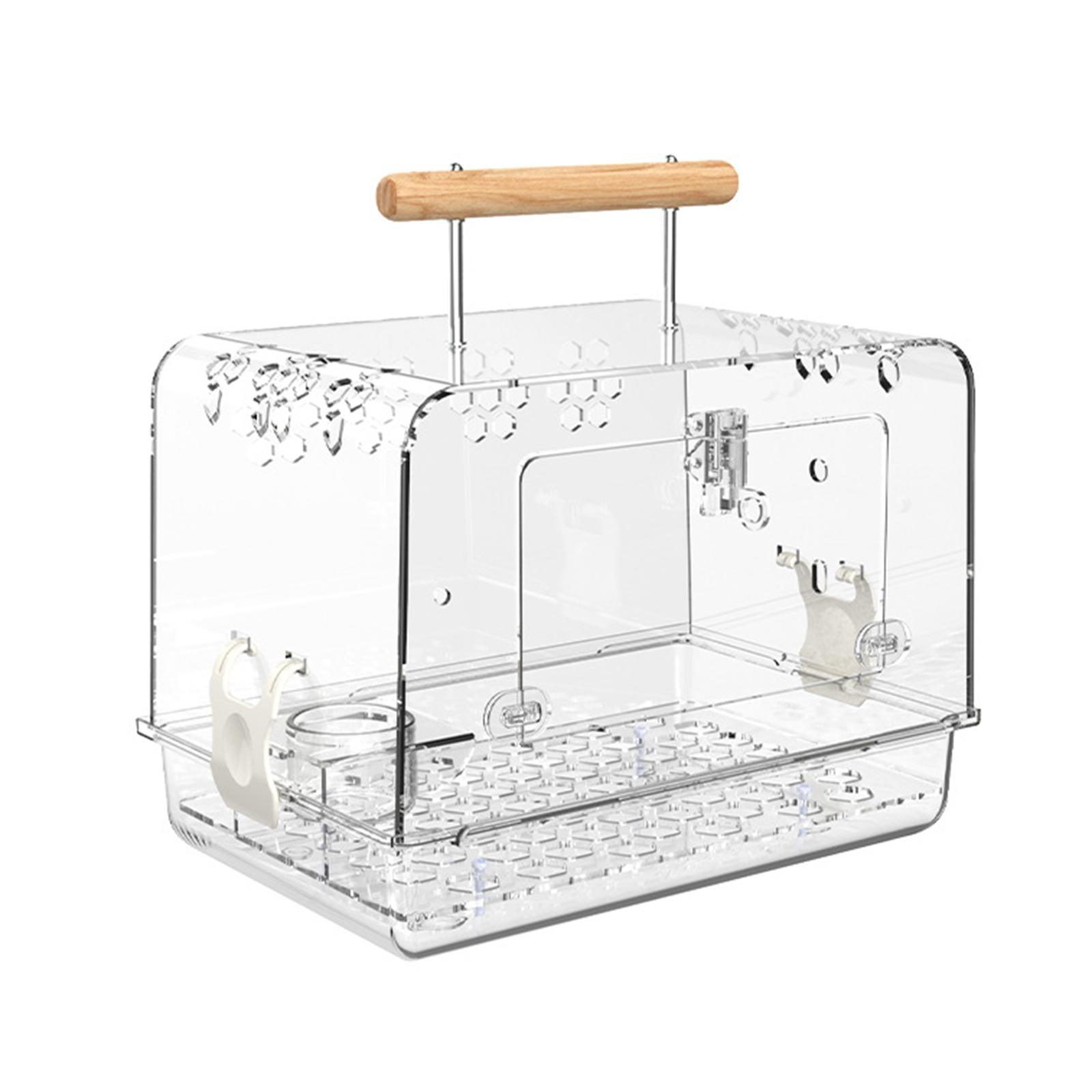Stgfyxgs Hamster Cage Bird Carrier Portable Accessories Bird Travel Cage Acrylic Villa Bird Cage for Parrotlets Small Birds Cockatiels