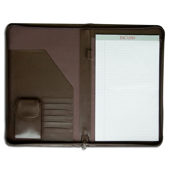 E3403-Cartera-De-Piel-Marrón-Chocolate-De-Lujo-Con-Cremallera-Tamaño-Legal