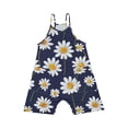 thumbnail image 4 of Odeerbi 5-14 Años Niñas Traje de Verano Lindo Margarita Impresión Camisola Romper Casual Transpirable Cómodo Combinados Pantalones Cortos Con Bolsillos, 4 of 4