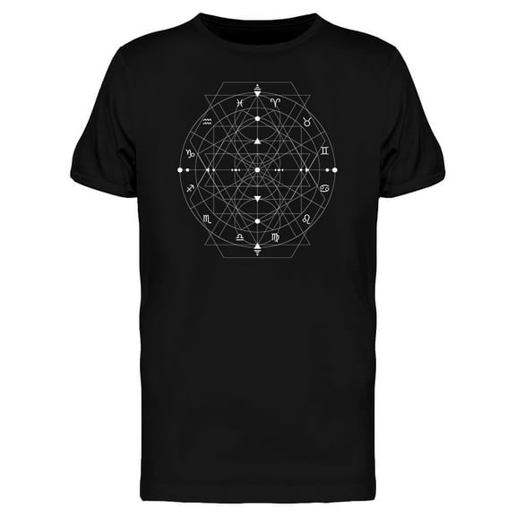 Zodiac Circle New Year Graphic Tee Men's -Image by Shutterstock