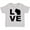 AC-Heather Grey, variant on Inktastic Love Wisconsin Boys or Girls Toddler T-Shirt