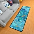 thumbnail image 5 of 2' x 6' Modern Runner Rugs Hallway Floor Throw Carpet Paint Flowers Non Slip Entryway Mat Washable Bedroom Bathroom Kitchen, 5 of 7