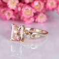 thumbnail image 3 of HeartsAndYou 2ct Natural Morganite & Diamond Ring Accents 100% REAL 14k SOLID Yellow Gold, 3 of 9