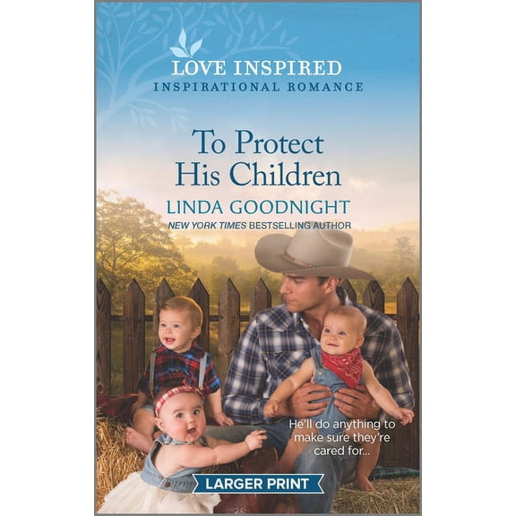 Sundown Valley: To Protect His Children (Paperback)(Large Print)