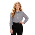 thumbnail image 5 of Curuila Kids Toddler Boys Shirt Long Sleeve Solid Color Lapel Button Down Shirts For Boys Loose Fit Casual Tops Grey Size 13-14 Years, 5 of 7