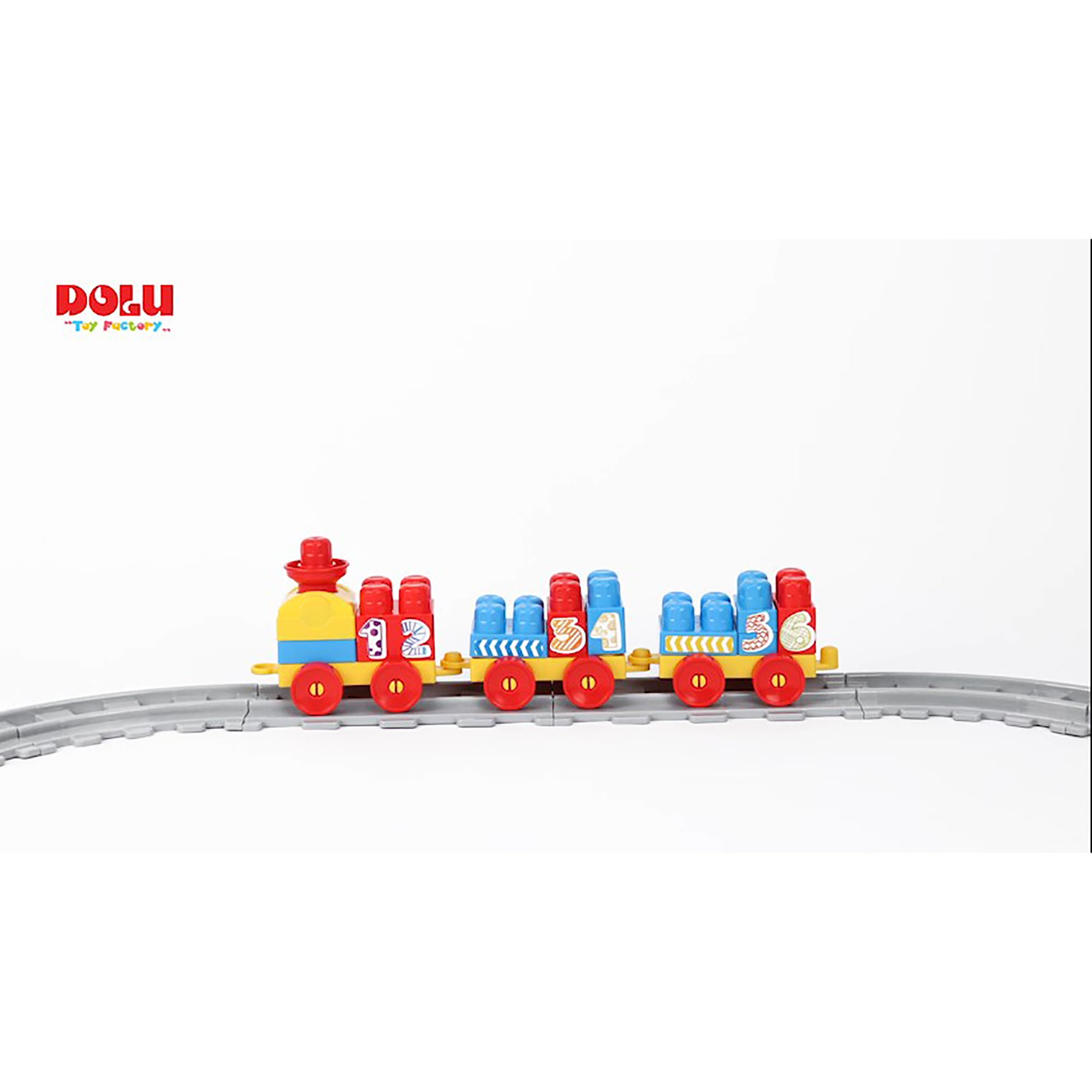 Dolu Train Set - 89 Pcs - Interactive Indoor Playground Toy