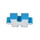 thumbnail image 1 of Lampara De Techo Rompecabezas Infantil Azul, 1 of 4