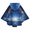 thumbnail image 6 of Mystic Night Sky with Fish And Stars Blanket Oversized Wearable Hooded Blanket Warm Throw Blanket Buttons Sweatshirt For Women Men Teens Flannel, 6 of 8