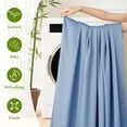 thumbnail image 2 of Baauye Cozy Bamboo Sheets Set, 4-Piece California King Sheet Set with 16" Deep Pockets, Soft and Breathable Bed Sheets, Lake Blue, 2 of 7