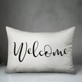 thumbnail image 2 of Creative Products Welcome Script White and Black 14x20 Indoor / Outdoor Pillow, 2 of 2