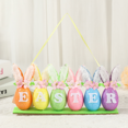 thumbnail image 2 of Colorful Easter Pendants, Glitter Easter Egg Hanging Ornaments with Bunny Ear Flower Letter, Hanging and Tabletop Decor with Lanyard for Door Wall Decor Indoor Outdoor Home Holiday Party Supplies, 2 of 3