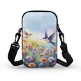 thumbnail image 2 of HELLHERO Hummingbird Flowers Underarm Shoulder Bag Double Layer Men, Women for Adults, 2 of 7