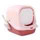 thumbnail image 1 of Caja de arena para gatos cerrada con pala y tapa grande para gatos de interior Rosa, 1 of 9