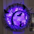 thumbnail image 2 of Guirnalda de Halloween El e Negro Suministros Yuyangstore corona de halloween, 2 of 7