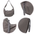thumbnail image 4 of Small Sling Crossbody Bag for Men and Women, Crescent Crossbody Bag, Adjustable Shoulder Strap, 4 Zipper Pockets, Suitable for Workout, Daily(Grey), 4 of 11