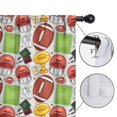 thumbnail image 4 of Blackout Kids Curtains,Gray Football Elements Pattern Childrens Insulated Curtains Set Of 2,Bedroom Essentials,Toddler Room Decor 52"x84", 4 of 5