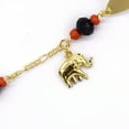 thumbnail image 5 of Children Hand Lucky Elephant Charm Azabache Bracelet 18KT Real Gold Plated Layered 6", 5 of 5