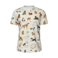 thumbnail image 5 of Wukai Dogs Funny Pets Print Men's Short-Sleeved Mesh T-Shirt,Quick-Dry Short Sleeve Workout T-Shirt-Medium, 5 of 8