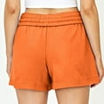 thumbnail image 3 of FAKKDUK Women's Sweat Shorts 5" 12" Drawstring Elastic Waist Cute Running Shorts Summer Casual Shorts for 2023 Womens Gym Short Pants Loose Fit, S&Orange 1, 3 of 8