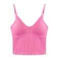 thumbnail image 4 of Fashion Solid Color Built In Bra Strap Camisole Top With Design Sense For Casual Wear, 4 of 4
