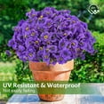 thumbnail image 5 of Scidweet 24 Bundles Fake Flowers Outdoor, Artificial Plants Faux Flowers Spring Summer Outside for Home Garden Porch Window Box Decorations, Purple, 5 of 6