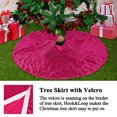 thumbnail image 4 of Falda de árbol AMZLOKAE con lentejuelas rosa intenso, 90 cm, decoración navideña, 4 of 6