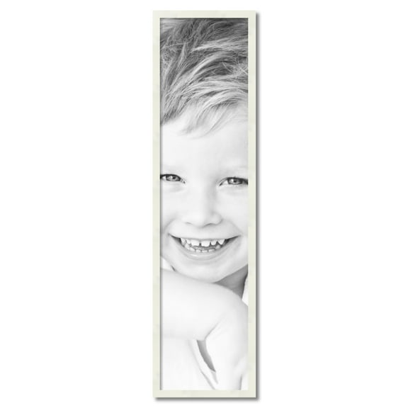 ArtToFrames 12" x 49" White Picture Frame, 12x49 inch White Wood Poster Frame (WOM-5140)