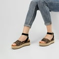 thumbnail image 4 of Dream Pairs Women's Platform Ankle Strap Open Toe Espadrille Wedge Sandals, 4 of 5